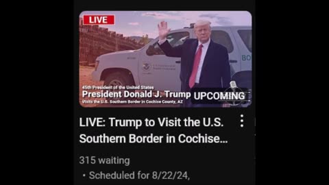 Trump to Visit the U.S. Southern Border in Cochise County, AZ - 8/22/24