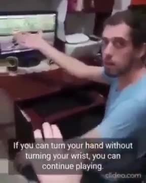 how to turn your hand over without moving your wrist :)