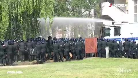 Vježba interventne policije, postupanje protiv navijača