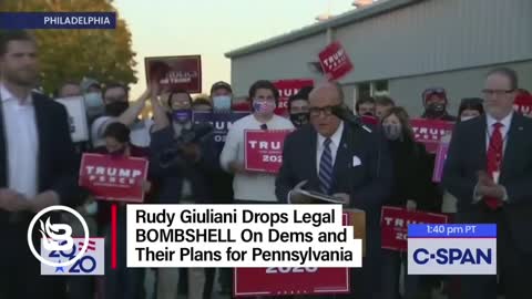 Rudy Giuliani talking about the Voter Fraud