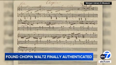 Lost Chopin waltz unearthed nearly 200 years after his death