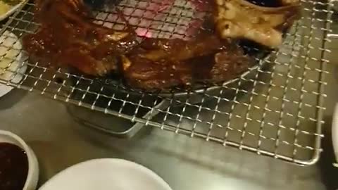 The second Korean style food is rib