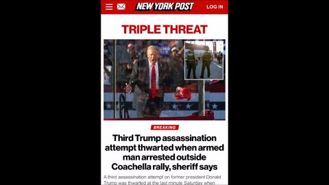 3rd assassination attempt on Trump