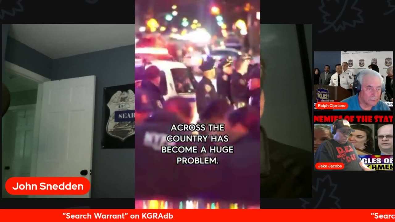 "Search Warrant" on KGRA - "What happens when innocent cops are charged with murder?"