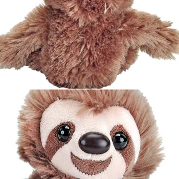 Wild Republic Sloth Plush, Stuffed Animal, Plush Toy, Gifts for Kids, Hug’Ems 7"