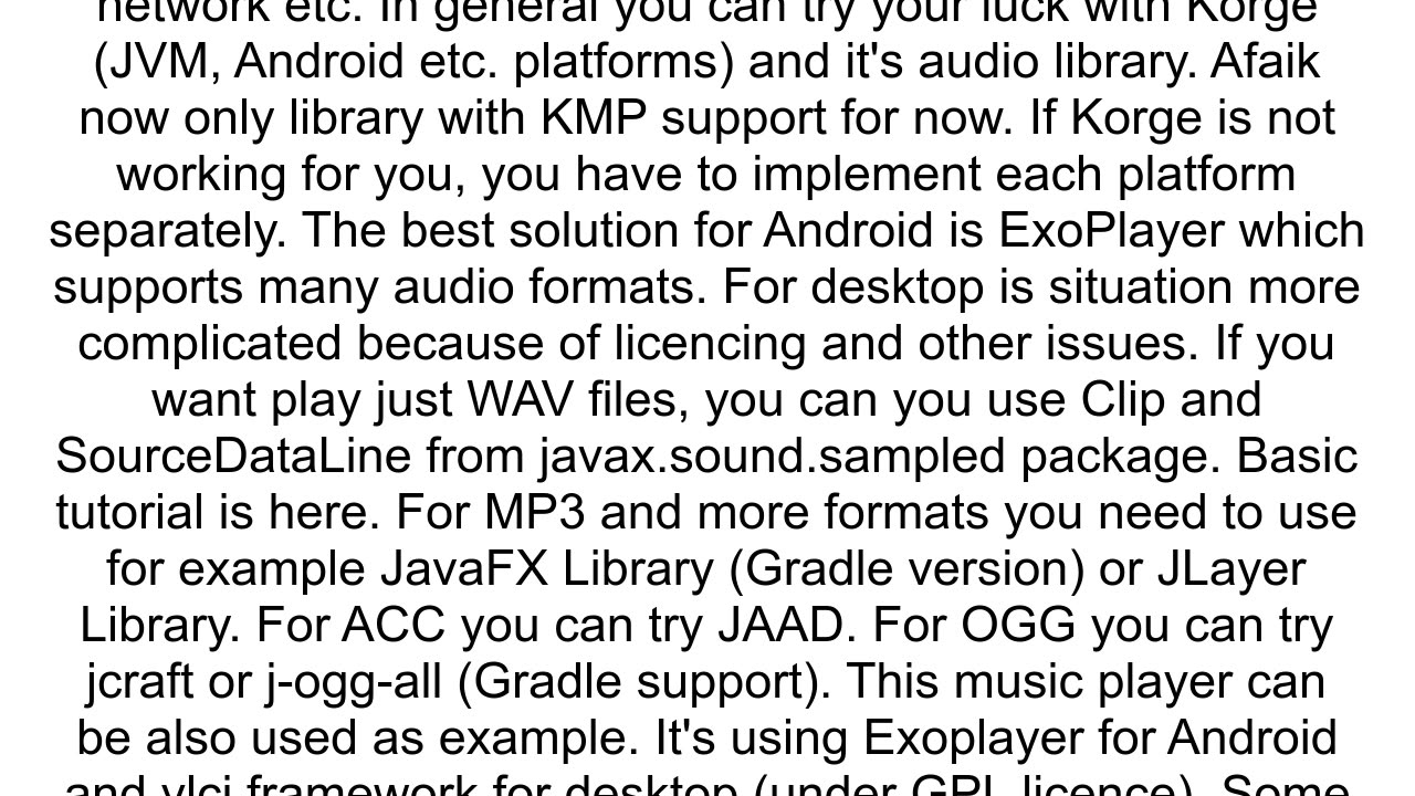 How to play audio in Kotlin Multiplatform Desktop