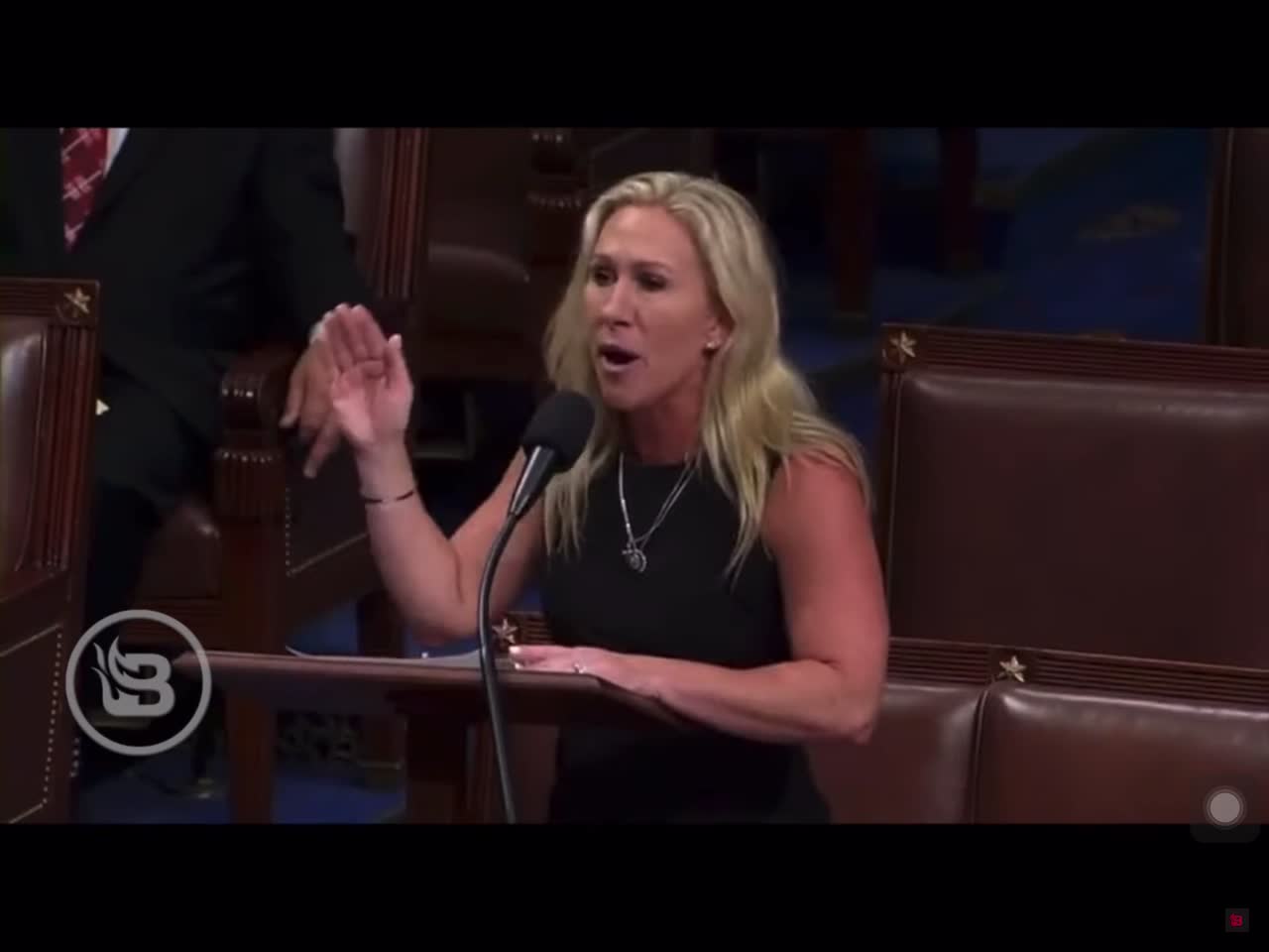 Rep marjorie Taylor Greene’s fiery speech leaves Democrats speechless.
