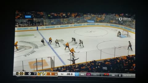 BOS vs NSH - Predators Lead 1-0