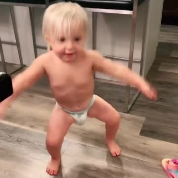 Baby Boy is dancing