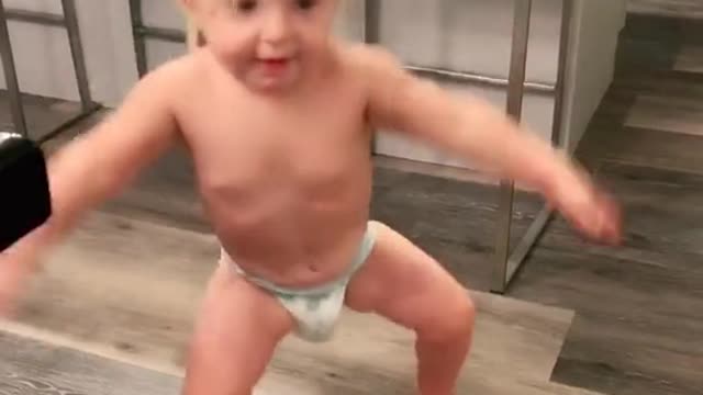 Baby Boy is dancing