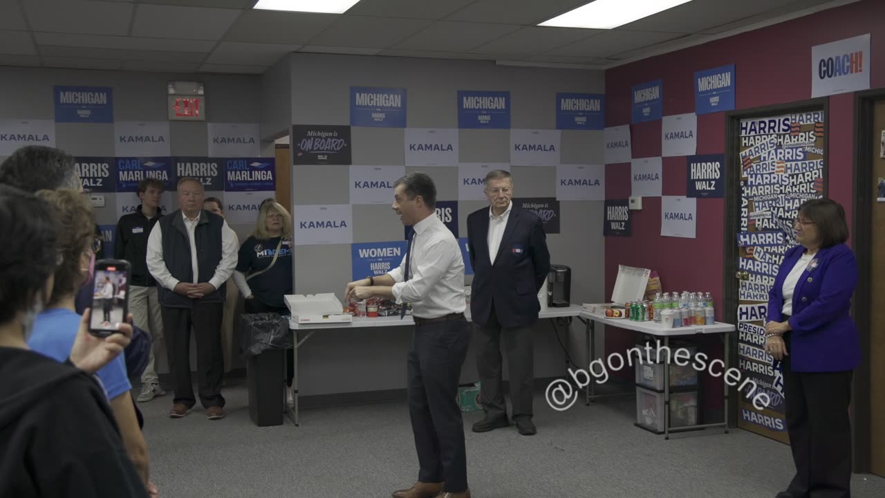 Pete Buttigieg Speaks at Canvass Launch at Democratic Party Field Office in Sterling Heights, MI