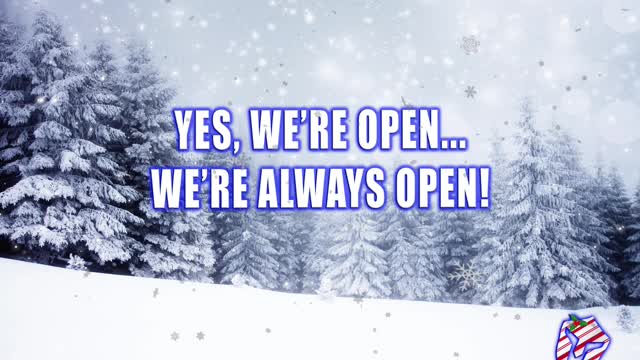 We're open!