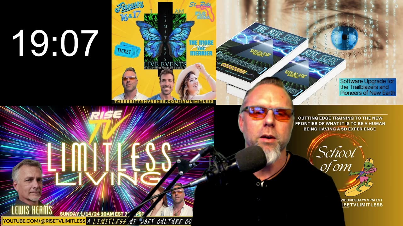 RISE TV 1/14/24 LIMITLESS LIVING W/ TRUTH TOUR, SCREW BIG GOV, FILM MAKER, LEWIS HERMS