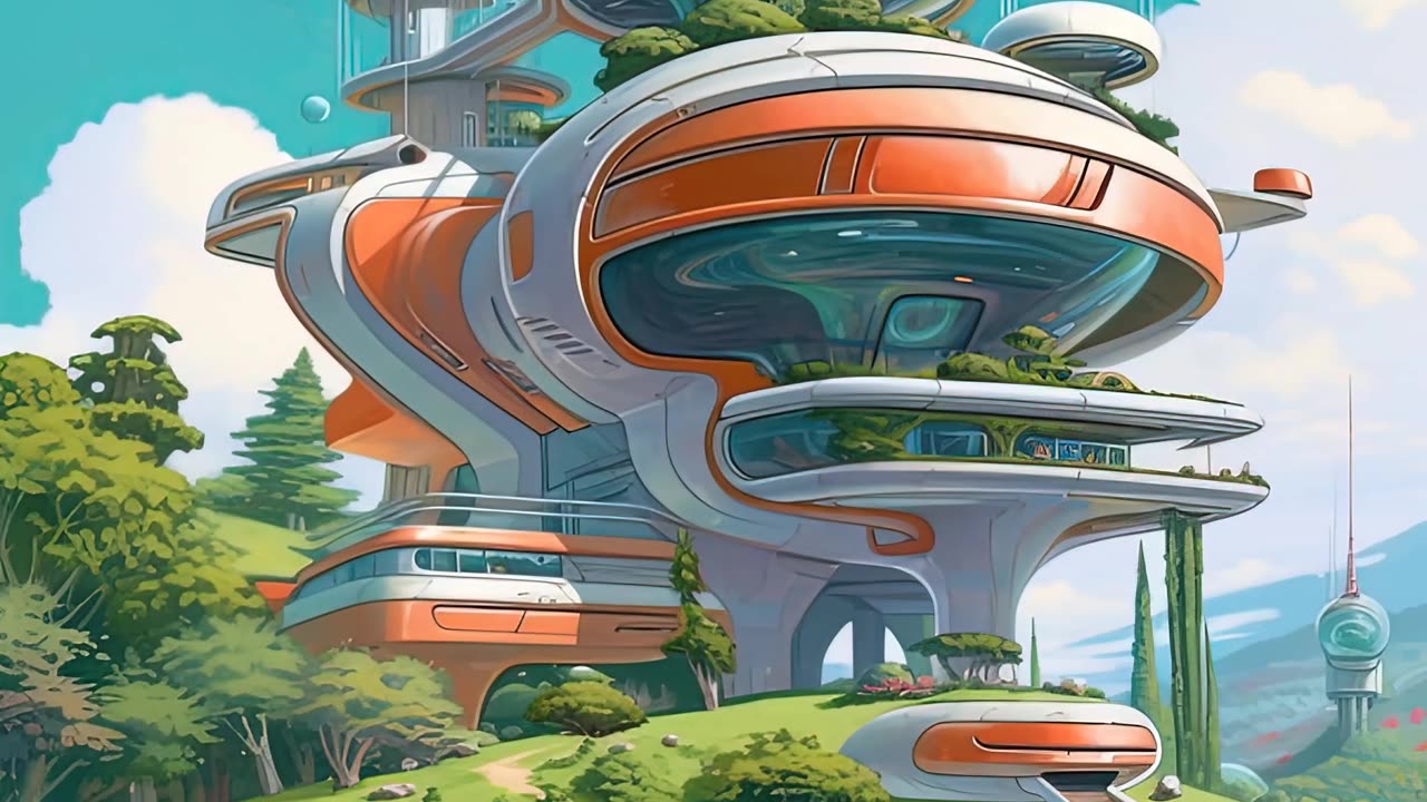 Houses of the Future | AI Science Fiction and Fantasy Art | Slideshow