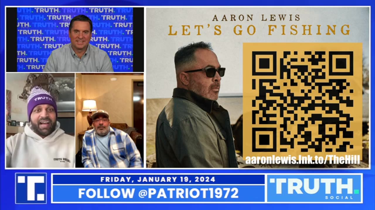 Kash Patel, Devin Nunes, and special guest performer Aaron Lewis