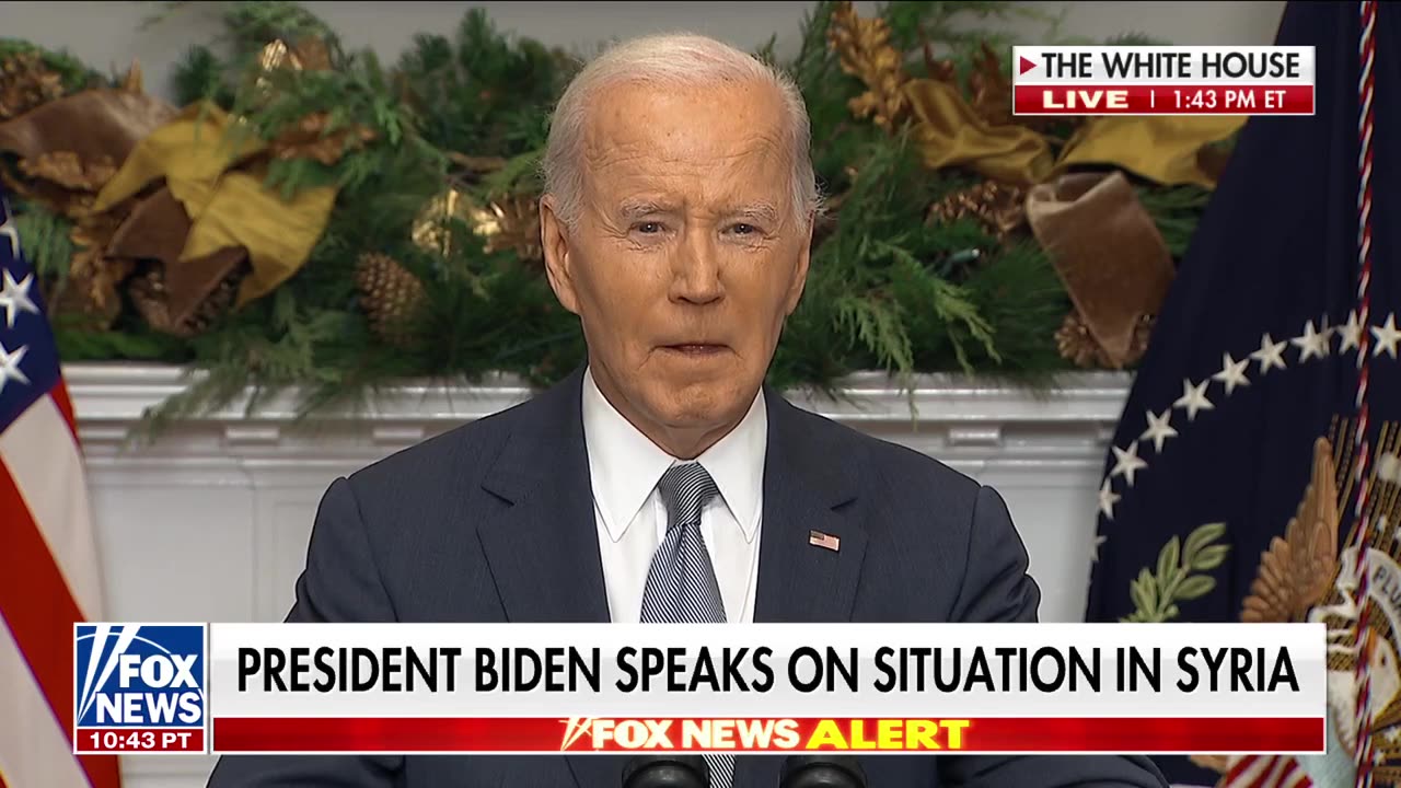 'FUNDAMENTAL ACT OF JUSTICE': Biden addresses situation in Syria following fall of Assad regime