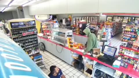 Gruesome murder of store clerk caught on security camera