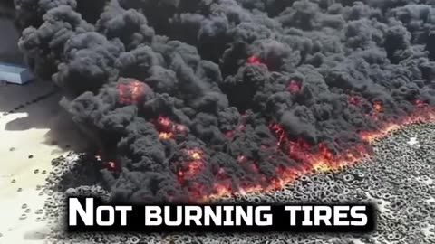 Kuweit: Millions of car tyres burning!!