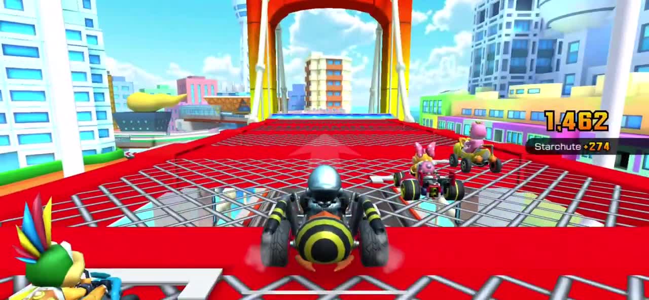 Mario Kart Tour - Starchute Glider Gameplay (Mario Tour Token Shop Reward)