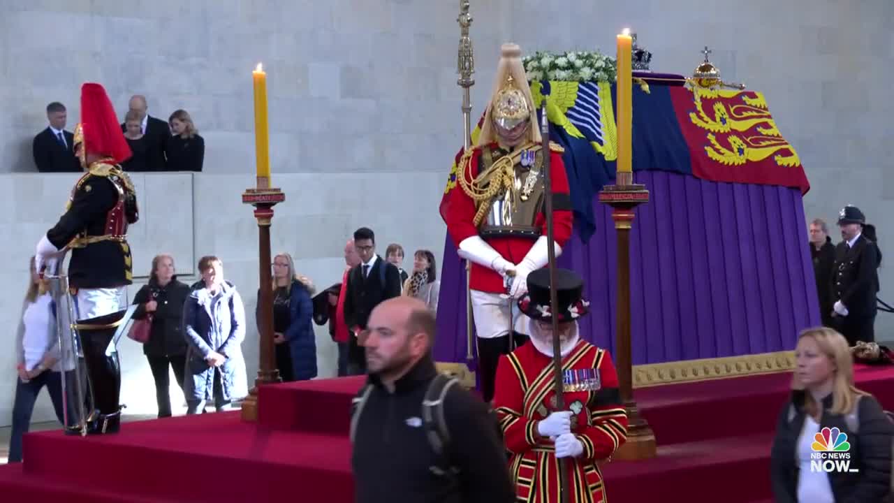 Ukraine’s First Lady Pays Royal Respects At Westminster Hall