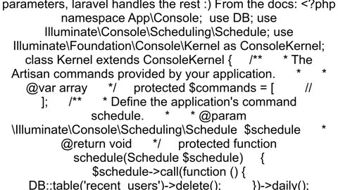 Cron job for a php artisan command
