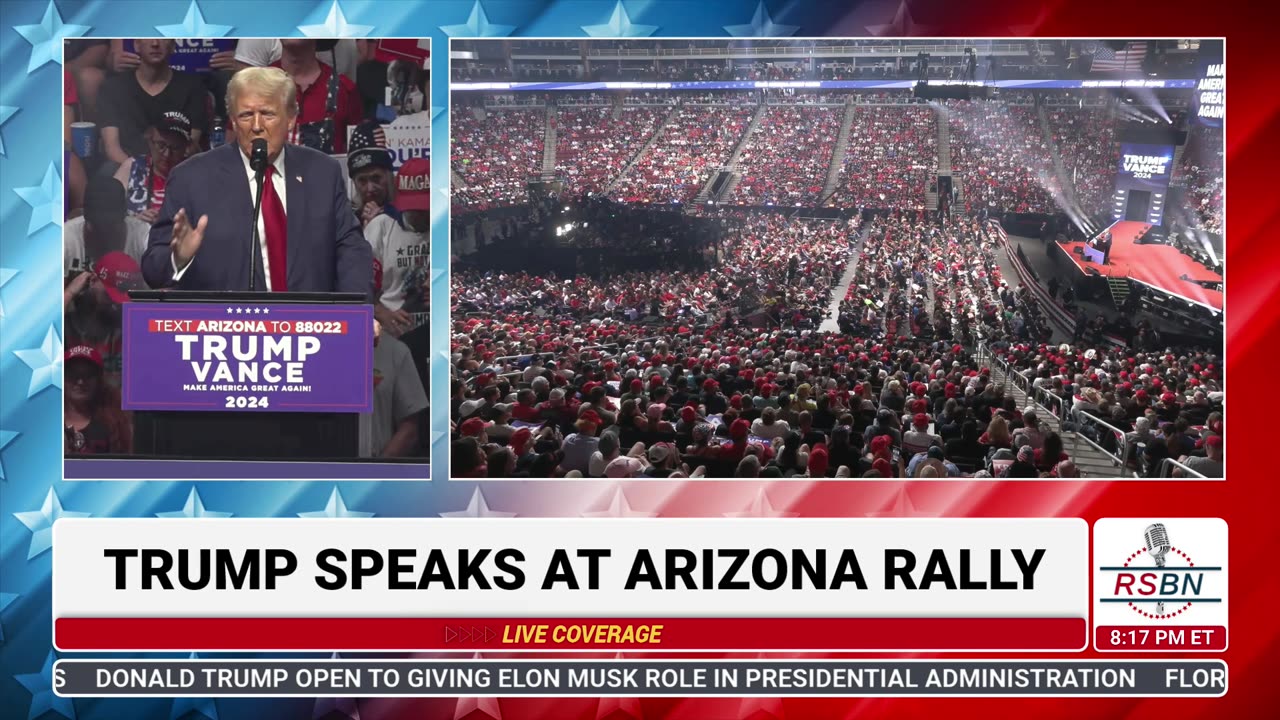 WATCH: President Trump's Full Speech at Rally in Glendale, AZ - 8/23/24