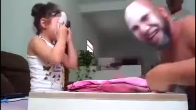 A fun dad and daughter game