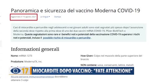 Miocarditi da vaccino. Non capite perchè non ci sono informazioni? SVEGLIA!