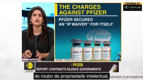 A Pfizer obrigou os governos a aceitar cláusulas terroristas