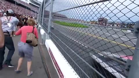 Nascar flyby at high speeds