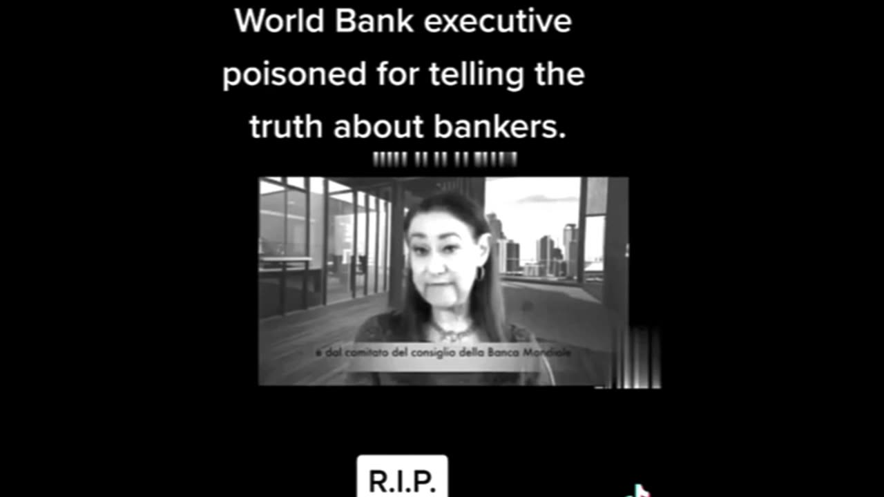 World Bank Executive Spills The Beans! RIP Karen