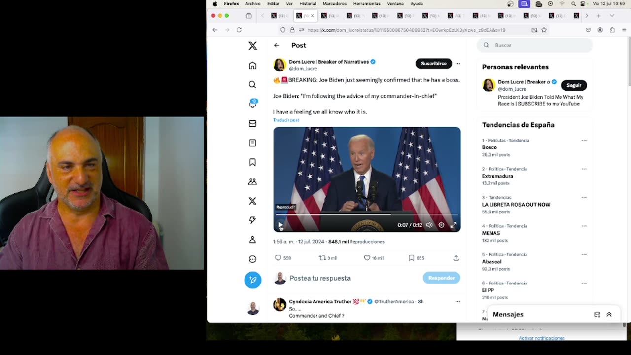 La prensa oficial ya reconoce que Biden está "raro" y los demócratas quieren sustituirlo