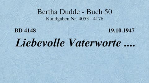 BD 4148 - LIEBEVOLLE VATERWORTE ....