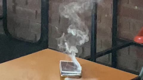 Broken iPhone Emits Smoke