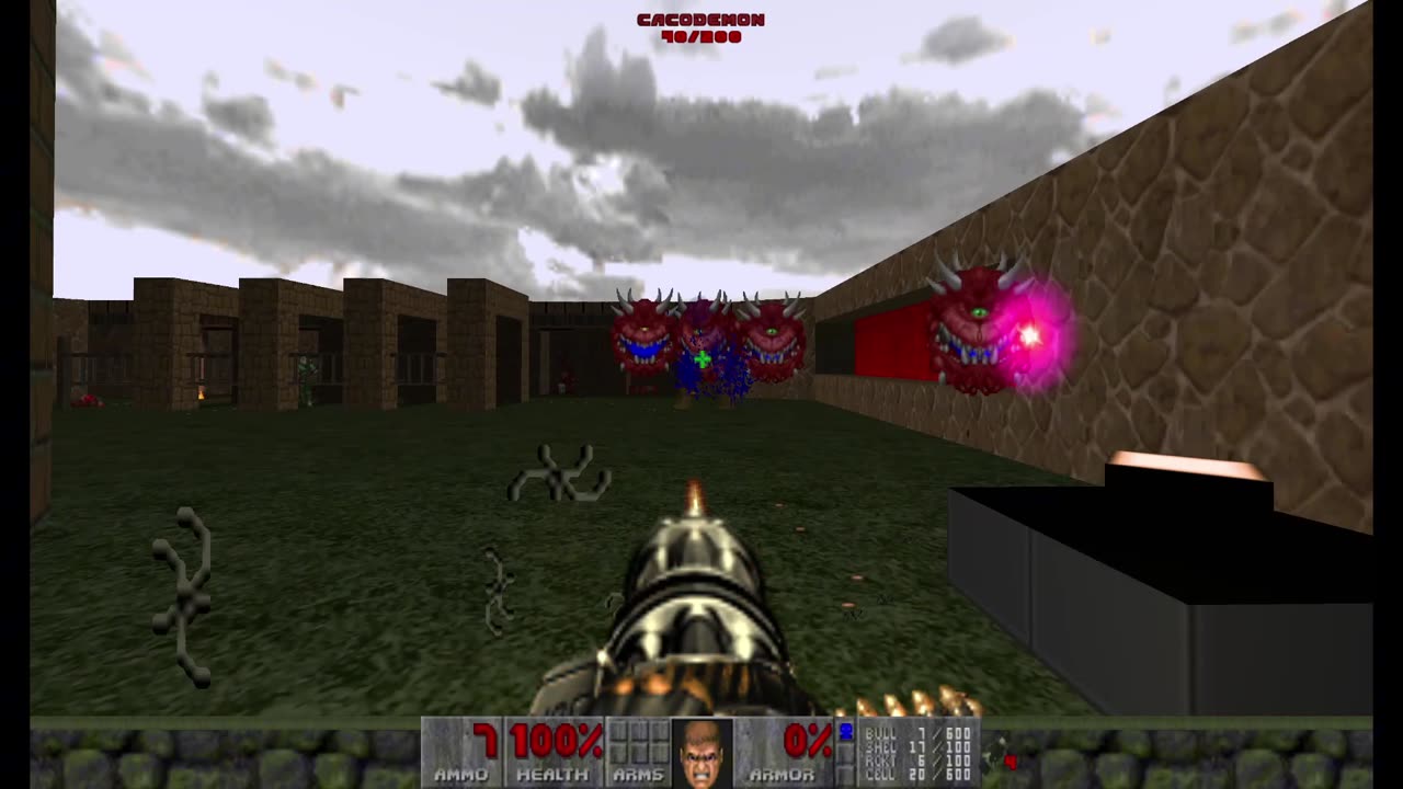 Brutal Doom - Plutonia - Pistol Start - Hard Realism - Onslaught (MAP10)