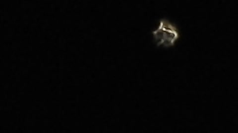 UFO shaped like a globe of light