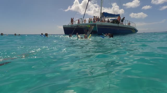 Wonder of the Seas Shore Excursion Snorkeling Golden Eagle Catamaran 2022 Sophia and Deb