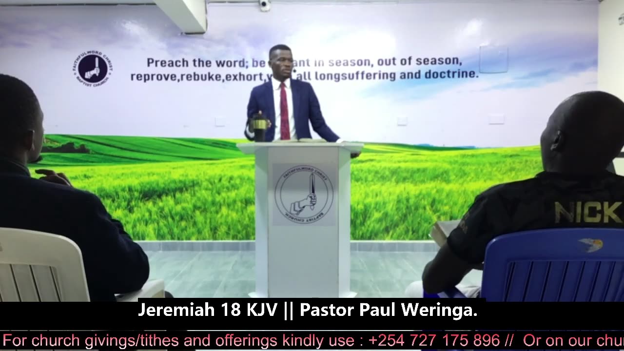 Jeremiah 18 KJV || Pastor Paul Weringa.