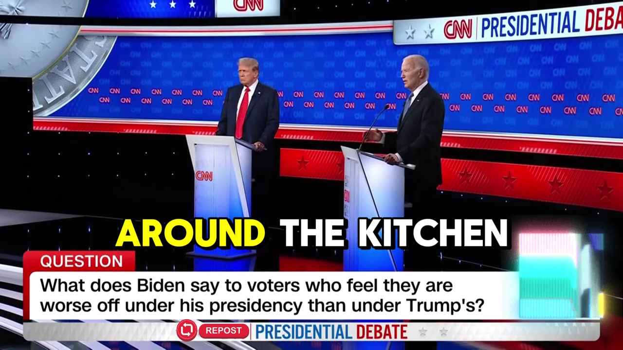 Pt 2 Donald Trump & Joe Biden Presidential Debate 2024! Bidens Remarks on Inflation!