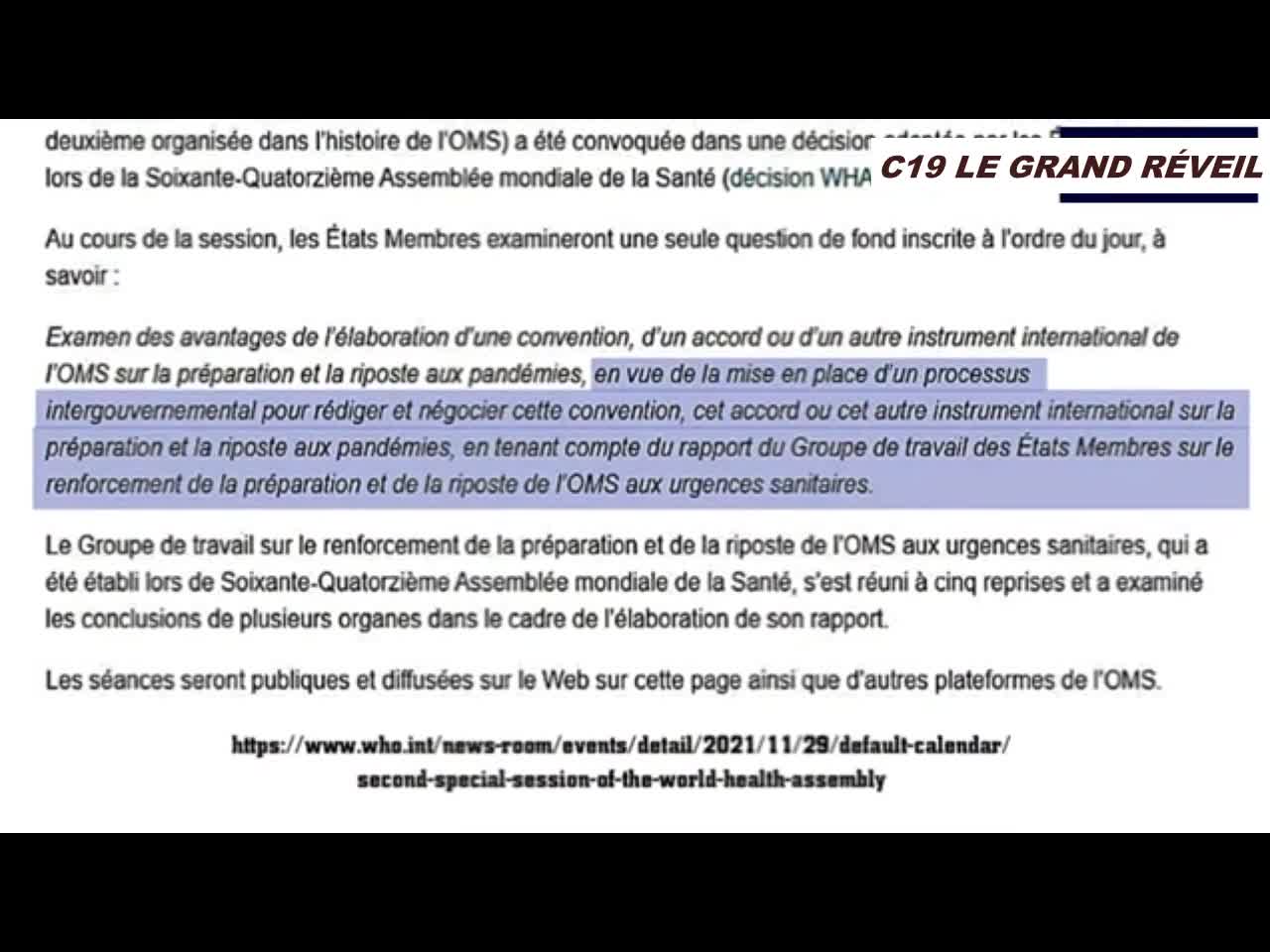 ACHTUNG !!! L'OMS PRÉPARE UN HOLD UP MORTIFÈRE VIA NOTRE SANTÉ, TOUS LES COUPS SERONT PERMIS !!!