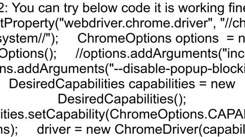 How to block the popup windows in chrome by Selenium