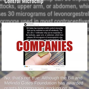 Fact Check: Bill Gates Did NOT Invent Wirelessly-Controlled 'Birth Control Microchip'
