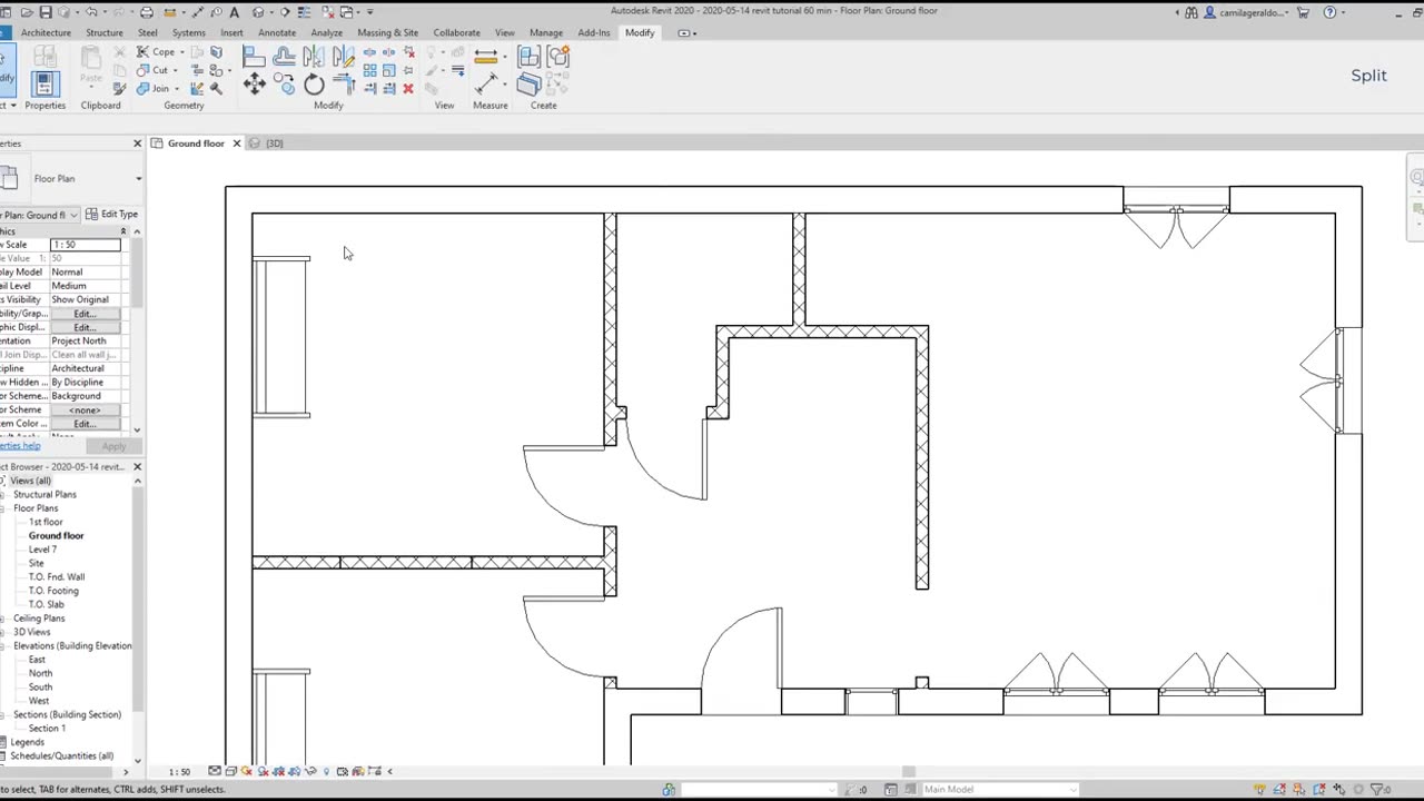 Revit - Complete Tutorial for Beginners - Part 4 (Modify commands)