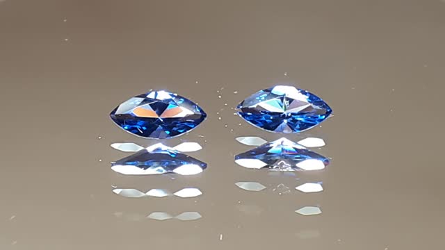 YAG Tanzanite Imitation Marquise Cut