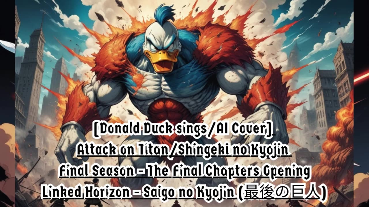 [DonaldDuck sings/AI Cover]AttackonTitan:FinalSeason TheFinalChapters LinkedHorizon - SaigonoKyojin