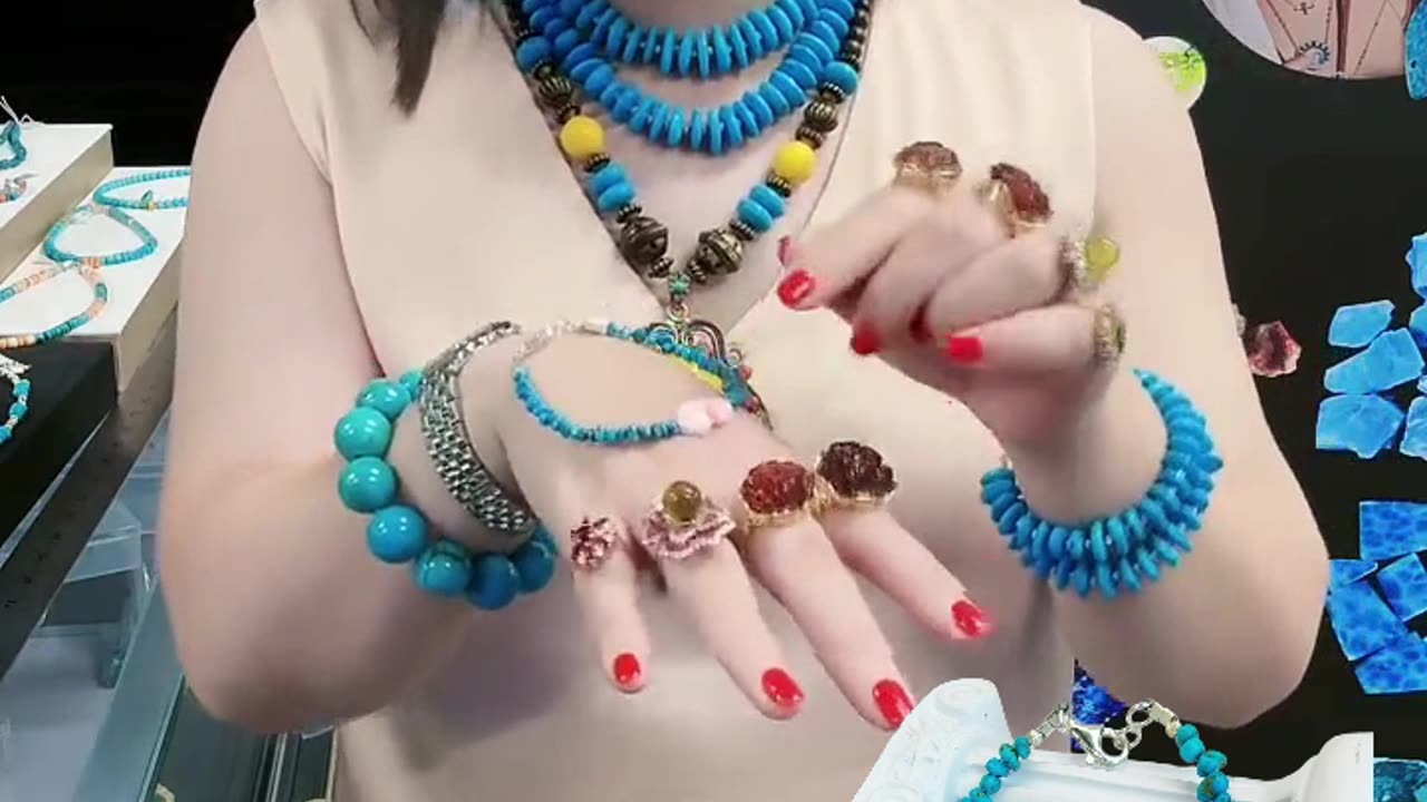 GN-20240918-06 DIY Jewelry Making and Beadwork Design Turquoise Irregular jewelry for Gift