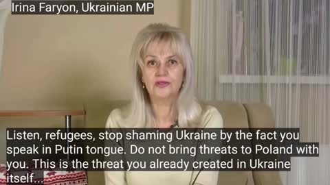 Ukrainian supremacist MP needs you to hear her out