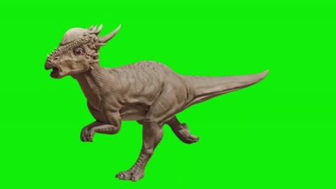 Green screen dinosaur video edit