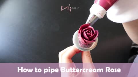 How to pipe buttercream Rose │ Korean Buttercream Flower(1)