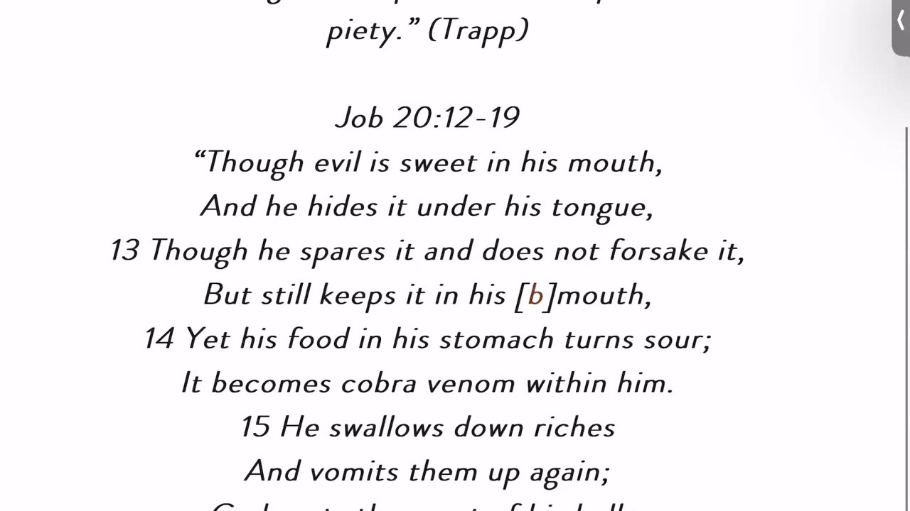 JOB 20- Zophar: “The Ungodly Will Perish” - “Choose Friends Wisely”